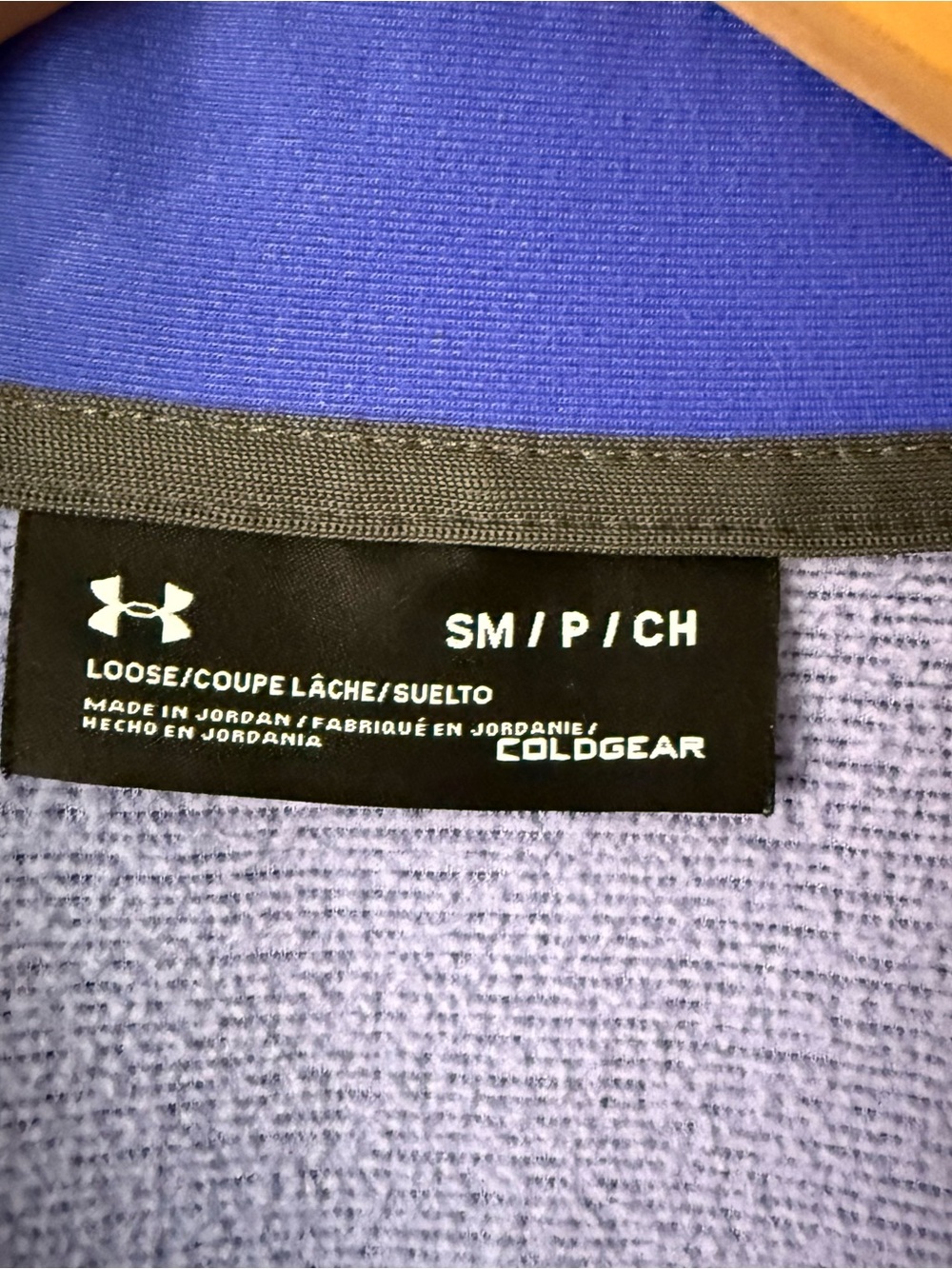 Under Armour Women’s Heather Periwinkle Quarter-Zip Sweater - Picture 3 of 7